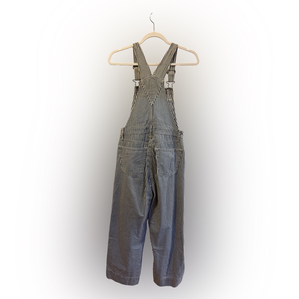 Abercrombie & Fitch Blue and White Striped Overalls, Size XS - Picture 4 of 7